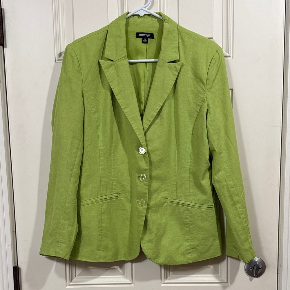 Bright Lime Green Women's Blazer